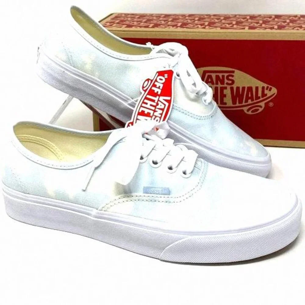 💖MEGA SALE💖VANS Women VN0A348A3XO Authentic Bleach Wash Ballad Canvas Blue